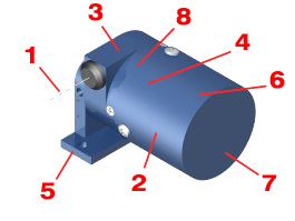 Series D60 position transducer isometric view