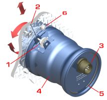 Series C position transducer isometric view