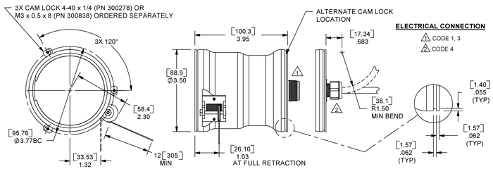 Series C dimensioned drawing