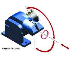 Figure A1 - The RoundAboutTM cable guide allows 3D tracking of applications while providing one dimension of feedback.