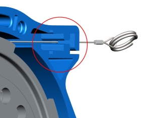 The labyrinth cable exit allows for user-performed cable replacement and reduces debris entry.