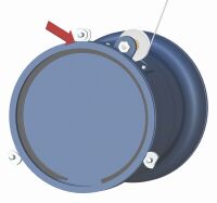 Figure B1 - Tightening the cam locks' screw does not cause the mechanical rotation of the item be secured.