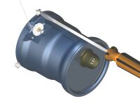 Figure B2 - Cam locks can be installed and adjusted with a single screwdriver.