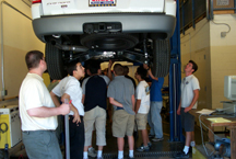 Deciding where the position transducer should go, photo credit: UC (http://www.team-fate.net/)
