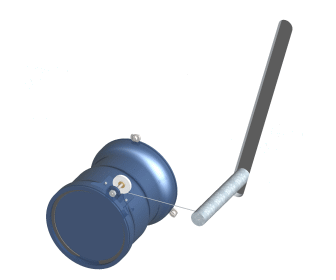 Figure A1 - The UniIdlerTM cable exit on the Series C displacement sensor gives unparalled mounting and tracking capability.
