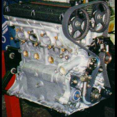 timing belt on automotive engine