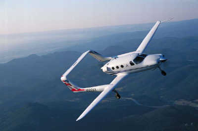 The A500 on it first flight with SpaceAge Control air data and displacement measurement sensors aboard.