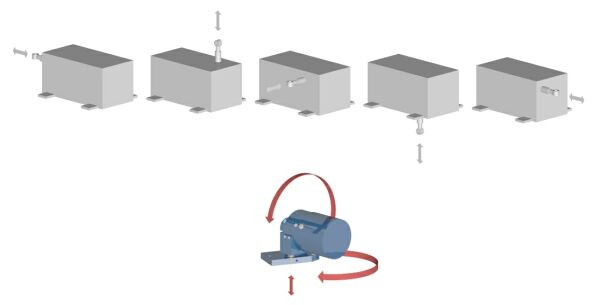 Figure 2 - Installation flexibility can eliminate special mounting fixtures and reduce installation time from hours to minutes.