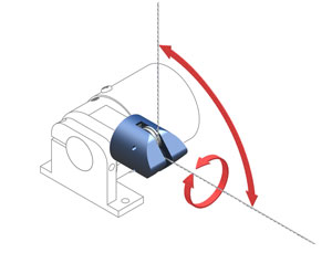 Figure 18 - The RoundAboutTM allows the displacement cable to exit the sensor at virtually any angle.